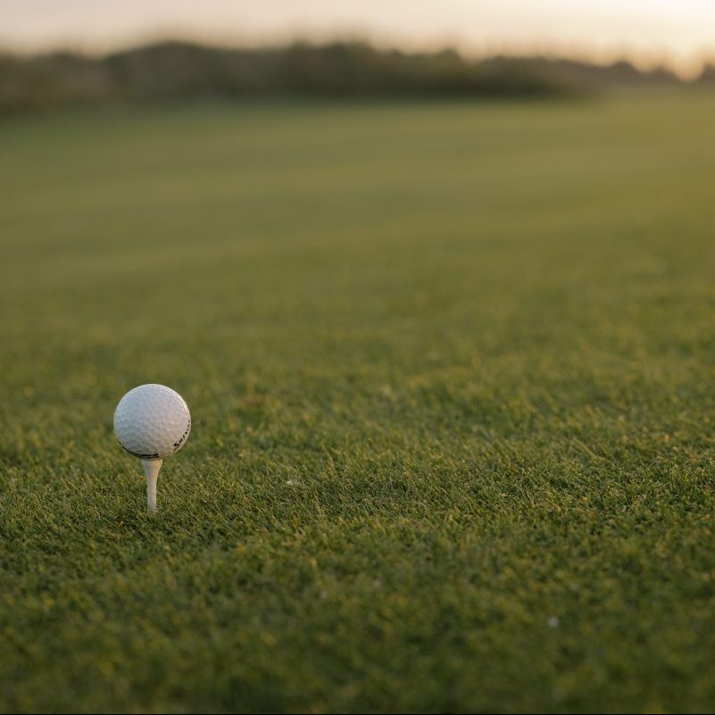 golf ball on tee